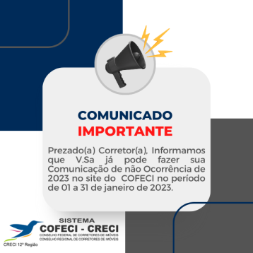 Corretores precisam fazer a Comunicação de Não Ocorrência CRECI PA