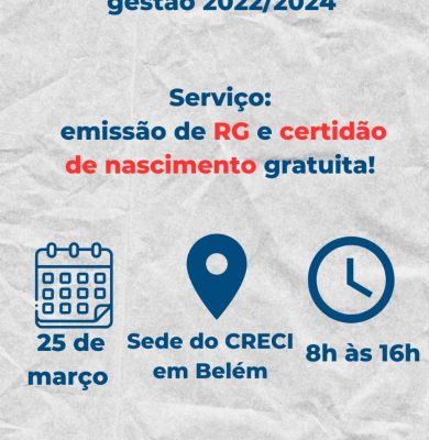 CRECI/PA promove 1ª Ação Social Gestão 2022/2024