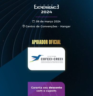 Segunda edição do IMOB Experience tem o apoio do CRECI PA. Corretores têm desconto na inscrição